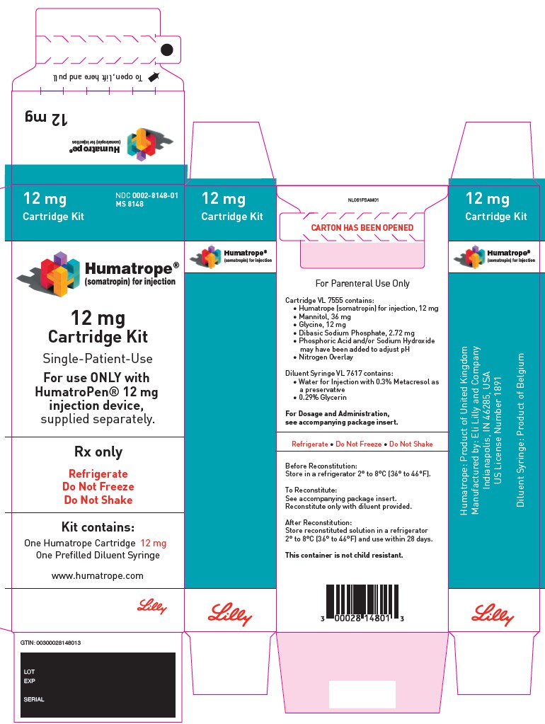 PACKAGE LABEL – Humatrope 12 mg Cartridge Kit

