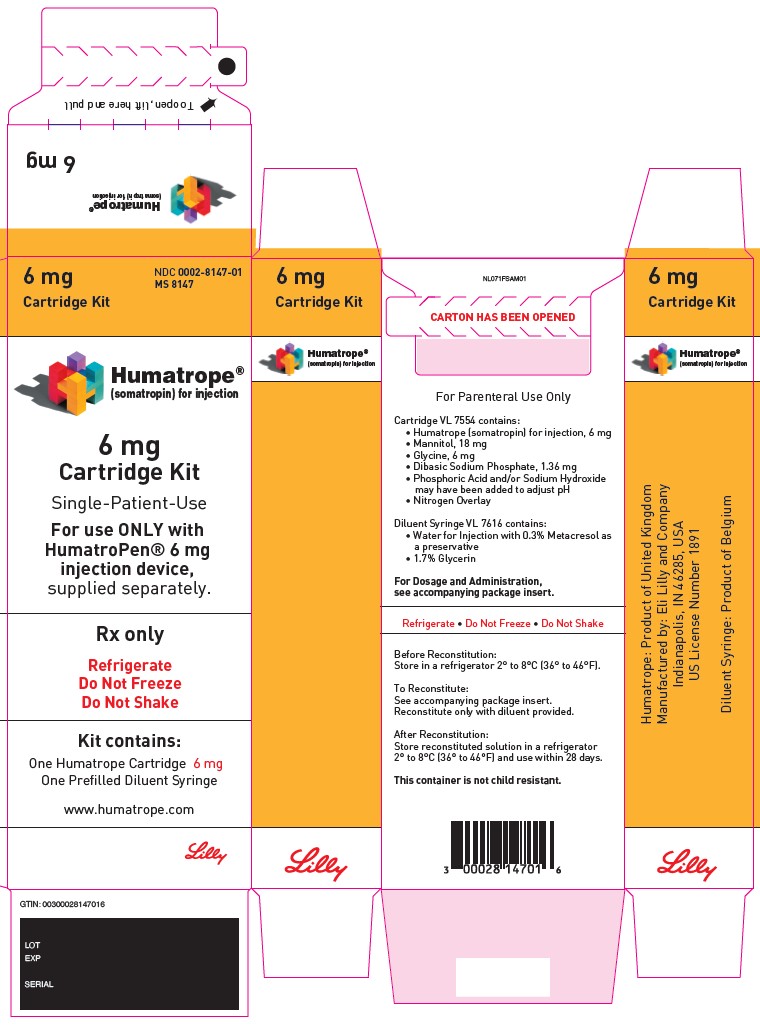 PACKAGE LABEL – Humatrope 6 mg Cartridge Kit
