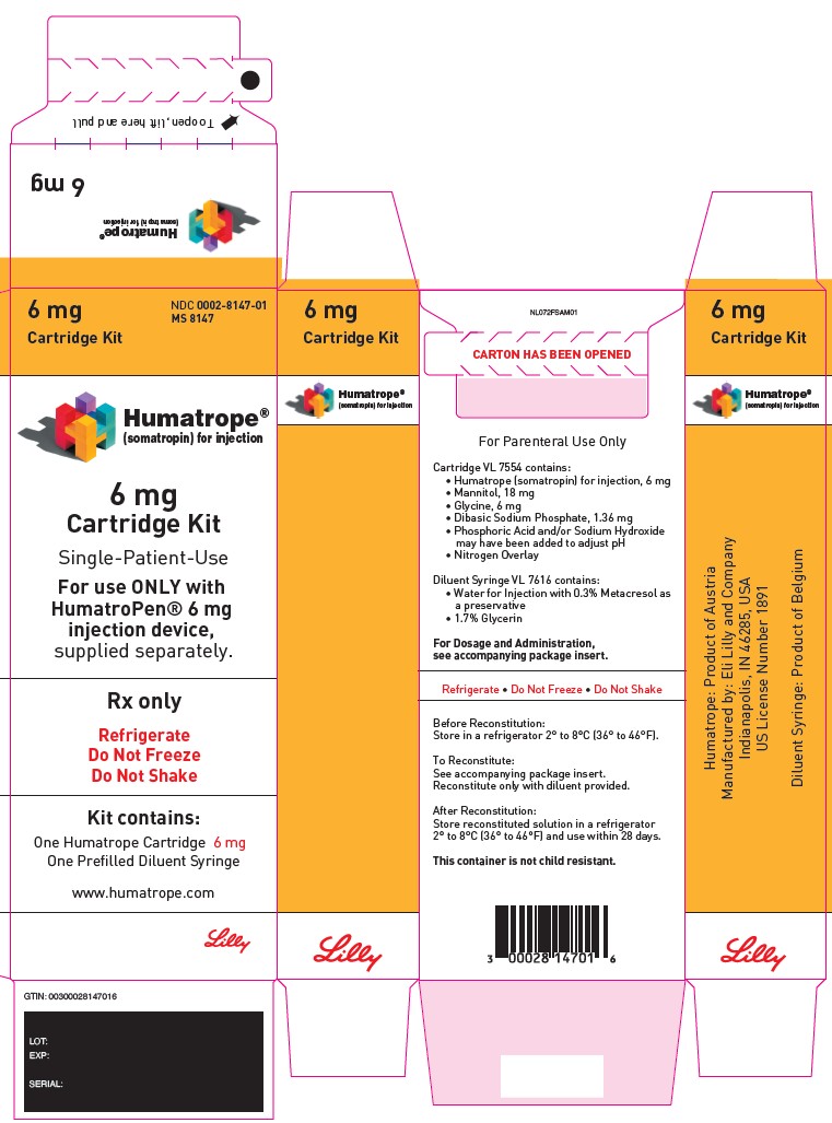 PACKAGE LABEL – Humatrope 6 mg Cartridge Kit
