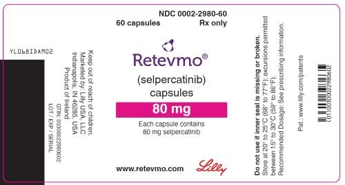 Retevmo 80 mg Capsules - 60 Count Bottle