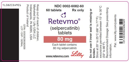 PACKAGE LABEL – Retevmo 80mg Tablets - 60 Count Bottle