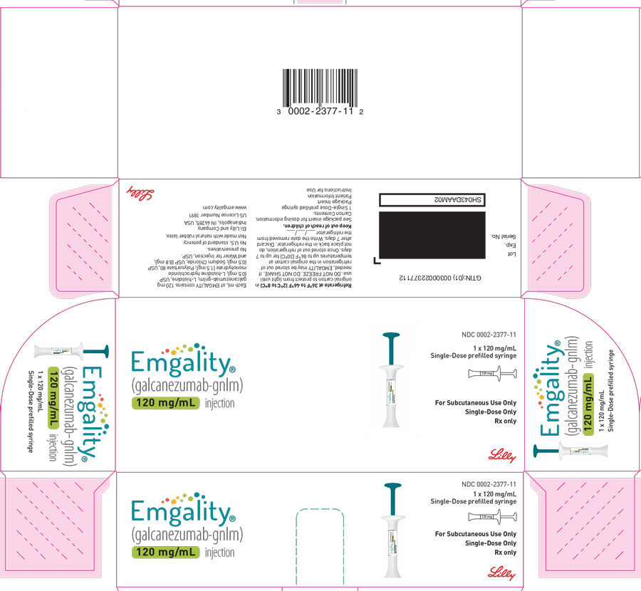 PACKAGE CARTON – EMGALITY Prefilled Syringe 120 mg
