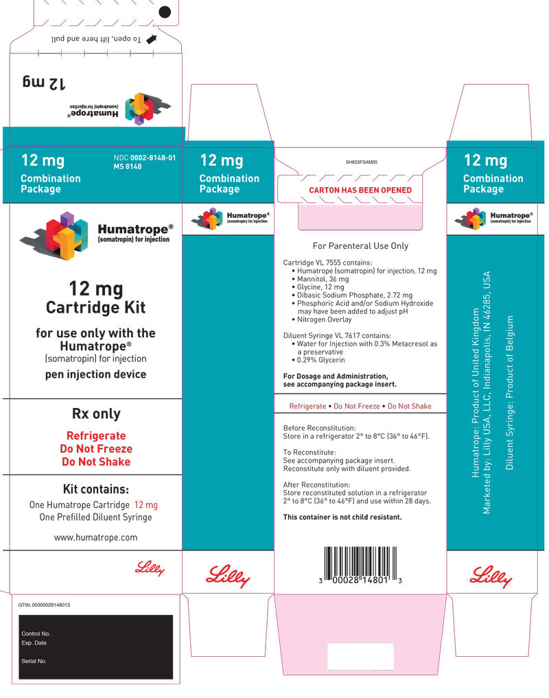 PACKAGE LABEL – Humatrope 12 mg Cartridge Kit

