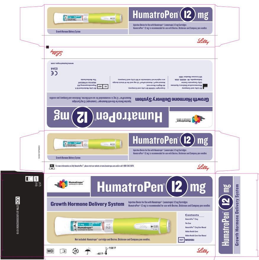 PACKAGE LABEL – Humatrope 12 mg Pen
