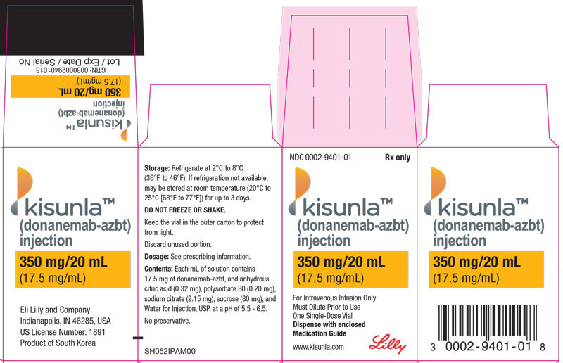 PACKAGE LABEL – Kisunla 350 mg Vial
