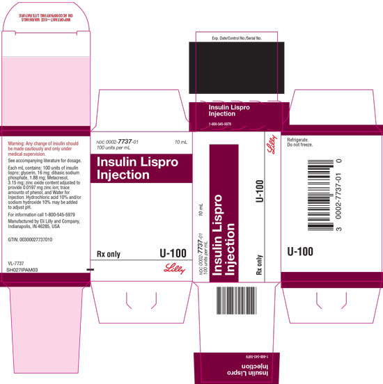 PACKAGE CARTON – Insulin Lispro Injection 10 mL vial 1ct
