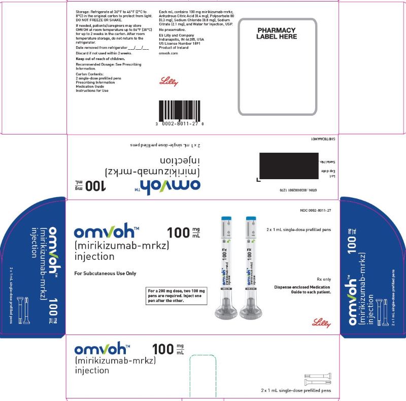 PACKAGE LABEL – Omvoh 100 mg Prefilled Pen
