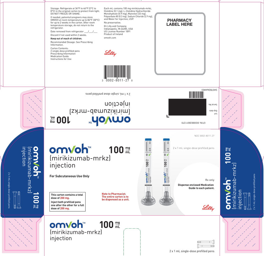 PACKAGE LABEL – Omvoh 100 mg Prefilled Pen

