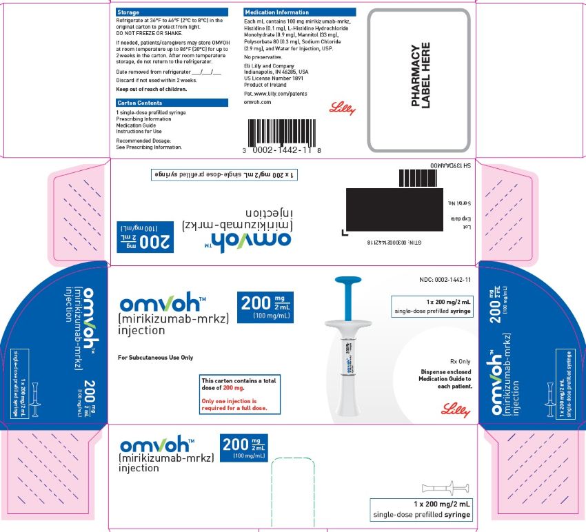 PACKAGE LABEL – Omvoh 200 mg Prefilled Syringe

