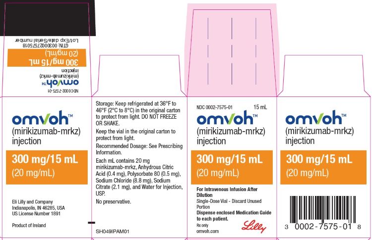 PACKAGE LABEL – Omvoh 300 mg Vial Carton - Classic Formulation
