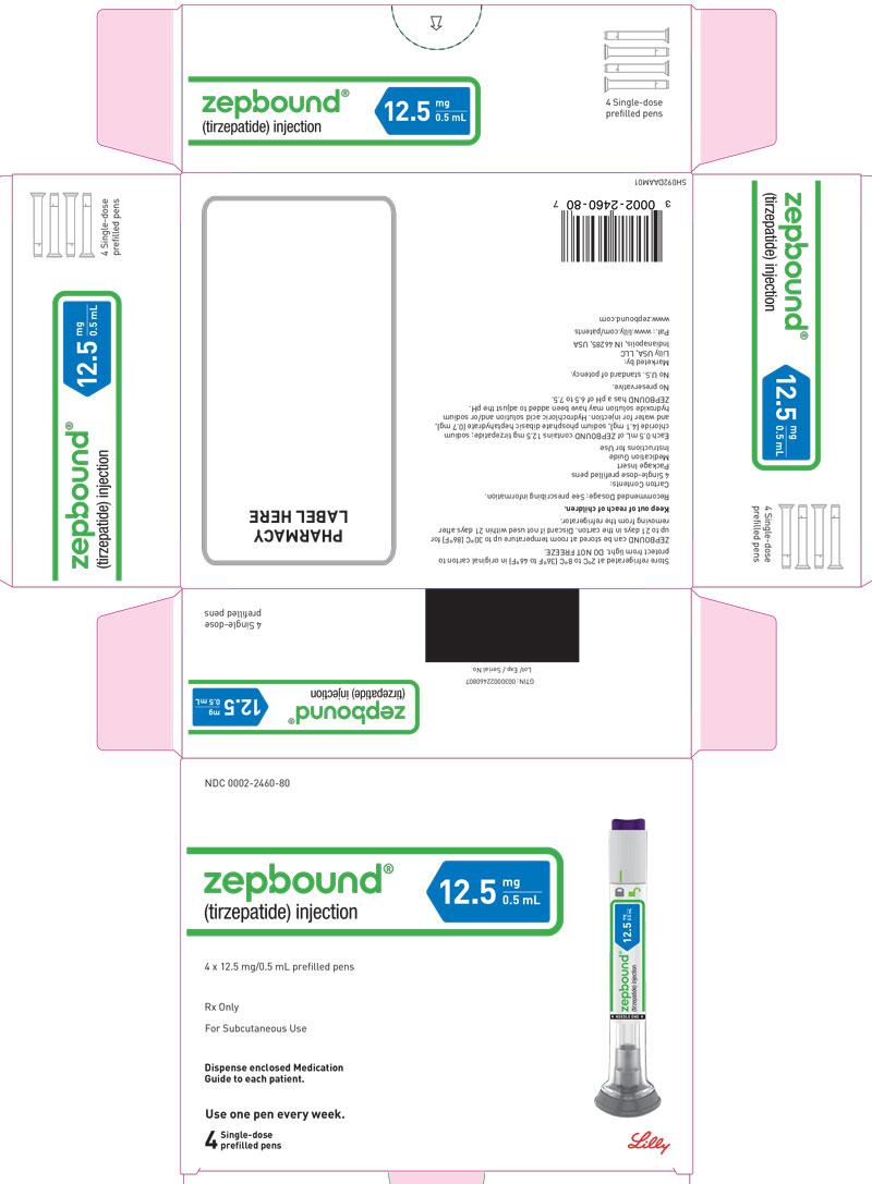 PACKAGE LABEL - Zepbound Prefilled Pen (Autoinjector) - 12.5 mg/0.5 mL Dose
